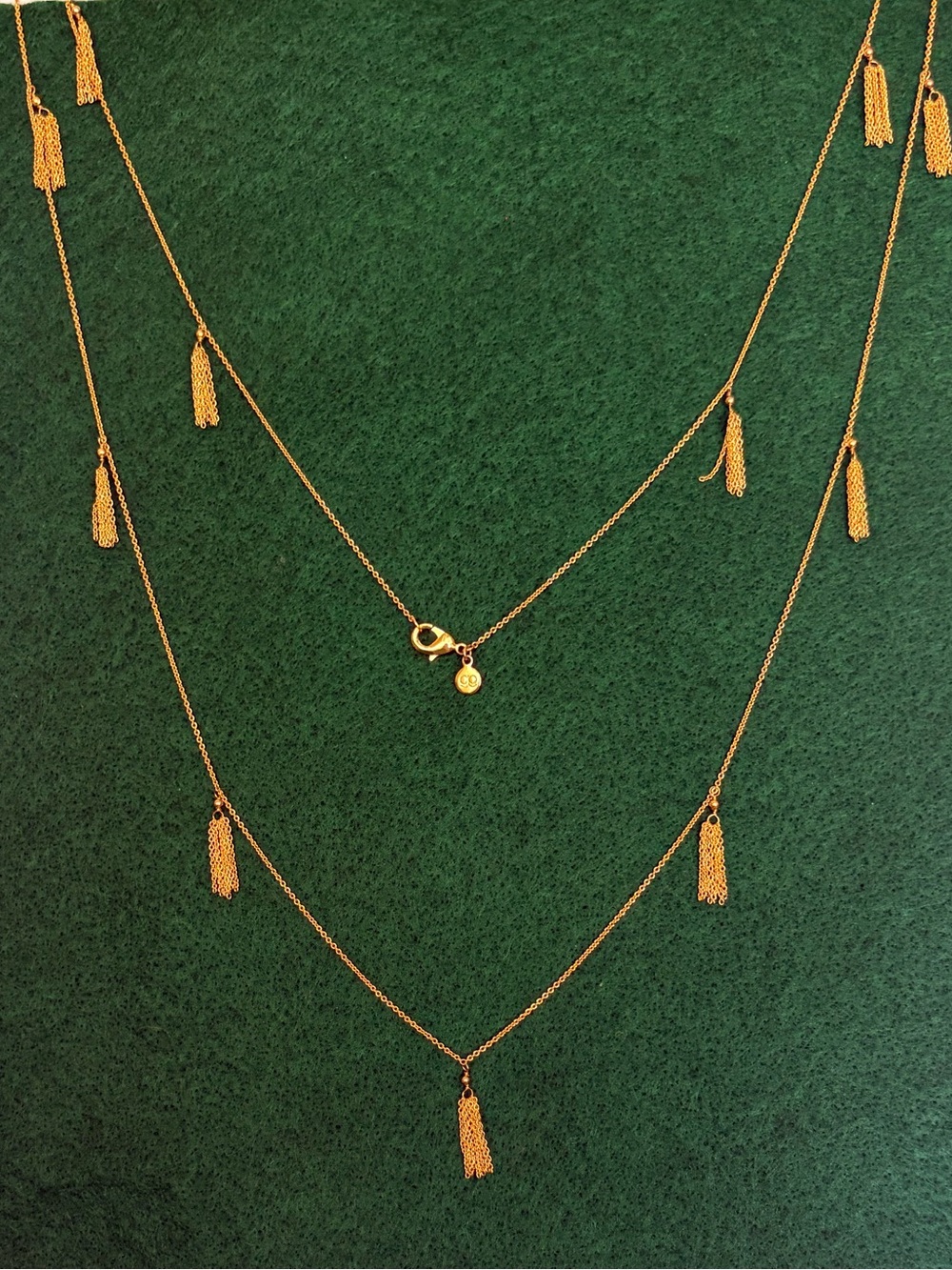 Gorjana Gold Layered Tassel Necklace